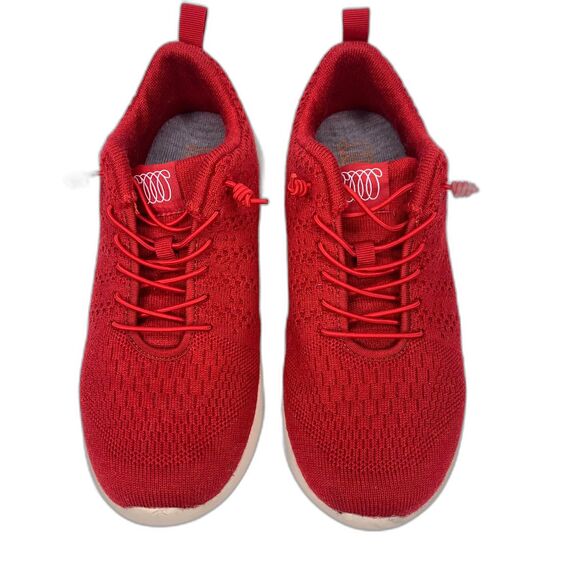 Woolloomooloo Sneakers Tennis Shoes Belmont Merino Wool‎ Red Fits sizes 9.5-10 - Picture 2 of 11